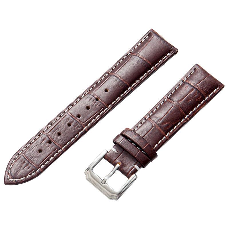 Watch Strap Genuine Leather Smart Watch Band Universal 16mm Watchband Replacement Part Watch Strap Genuine Leather Smart Watch Band Universal 16mm Watchband Replacement Part